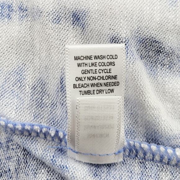 Koolaburra by UGG Blue & White Tie-Dye Drawstring Jumpsuit Women's Plus Size 1X - Picture 7 of 7